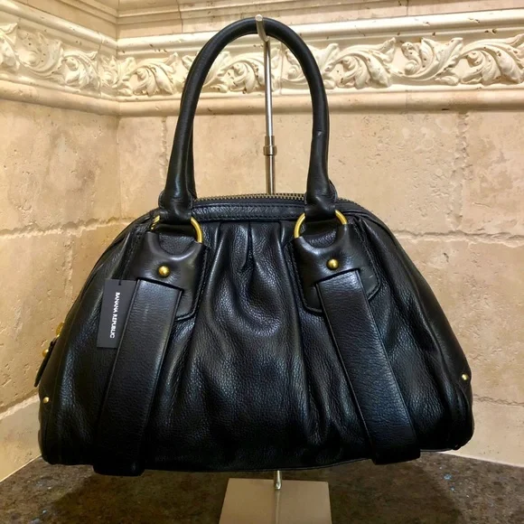 Banana Republic Bags Banana Republic Black Leather Shoulder Purse Poshmark